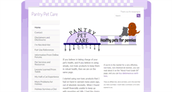 Desktop Screenshot of pantrypetcare.com